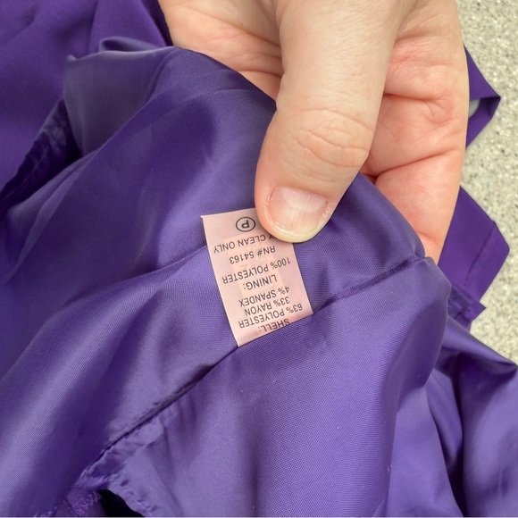 Calvin Klein Purple Layered Fitted Dress Size 4 Women’s - Picture 6 of 6